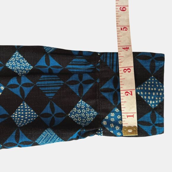 Gitman Bros Vintage Shirt Men's Asian Inspired Check Textured Cotton Small USA - Picture 13 of 13